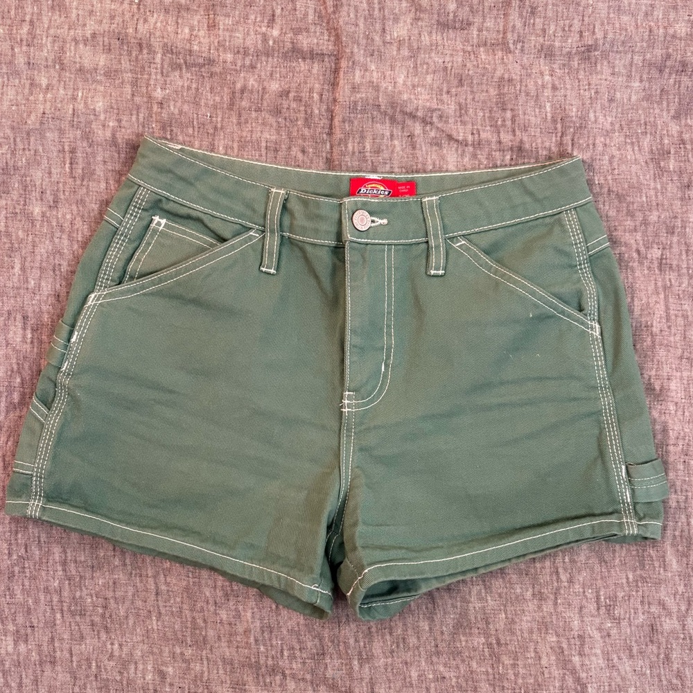 Dickies Green Women's Carpenter Shorts